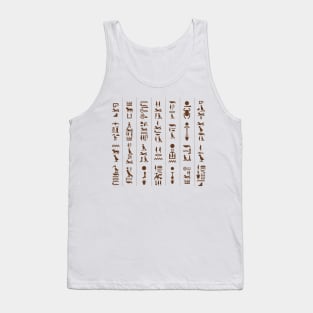 Egyptian Hieroglyphics language Tank Top